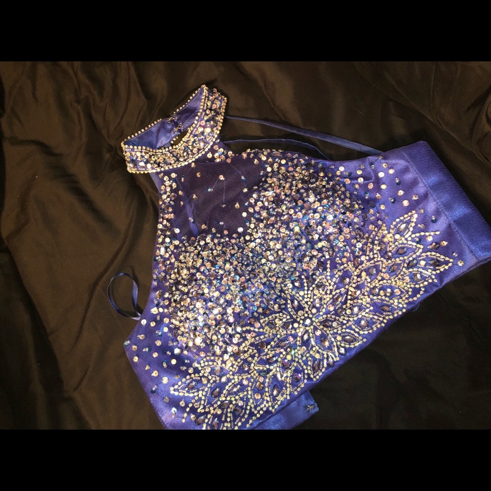 Royal blue prom dress